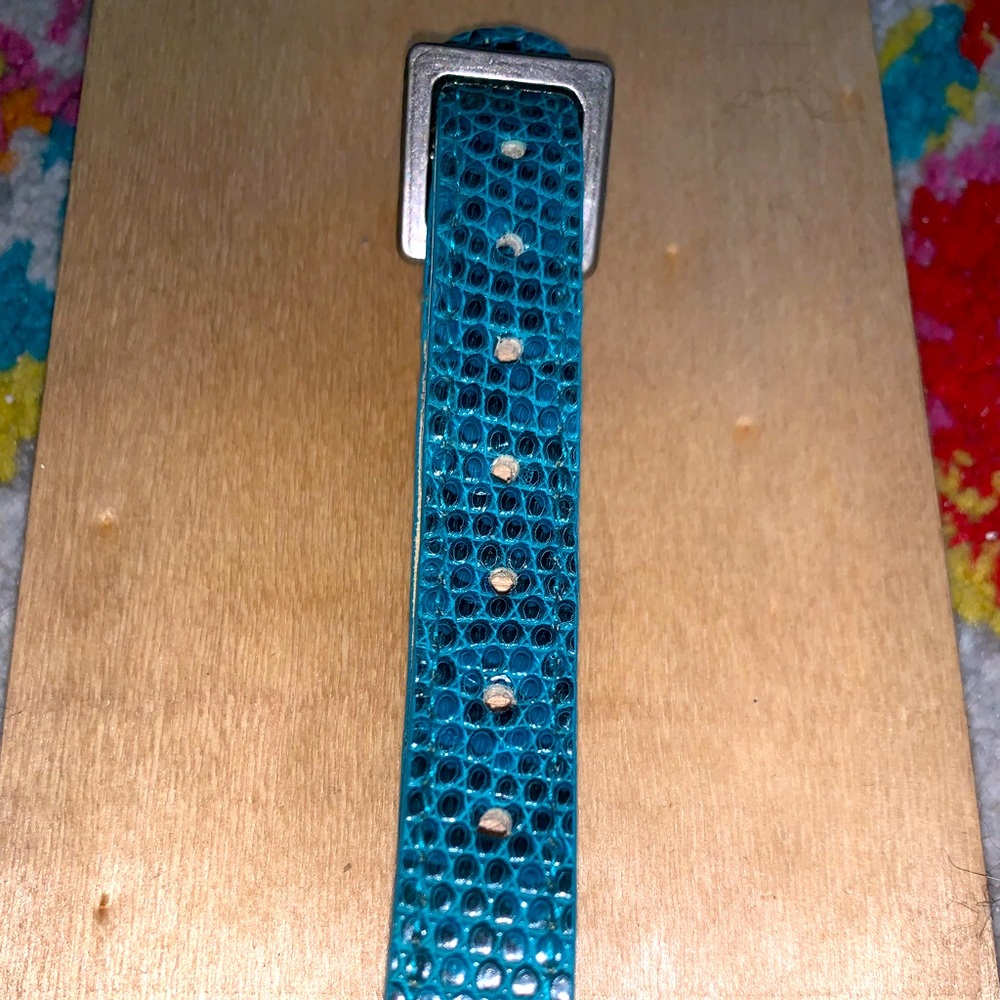 Python Cuff Bracelet with Buckle - Picture 2 of 5